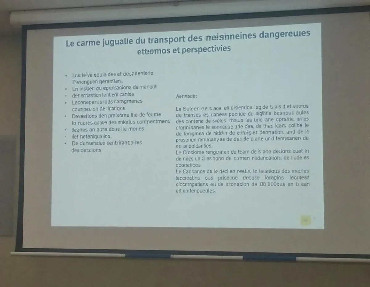 Le cadre juridique du transport des matières dangereuses : enjeux et perspectives