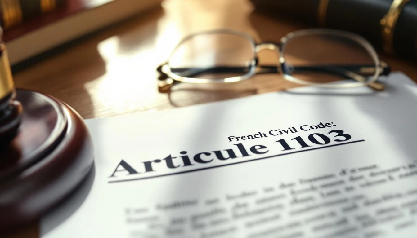 Que dit l'article 1103 du code civil sur les contrats